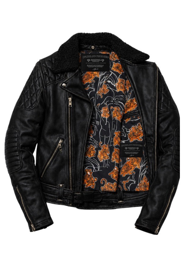 PUBLIC RICHES™ BLACK LABEL BIKER JACKET