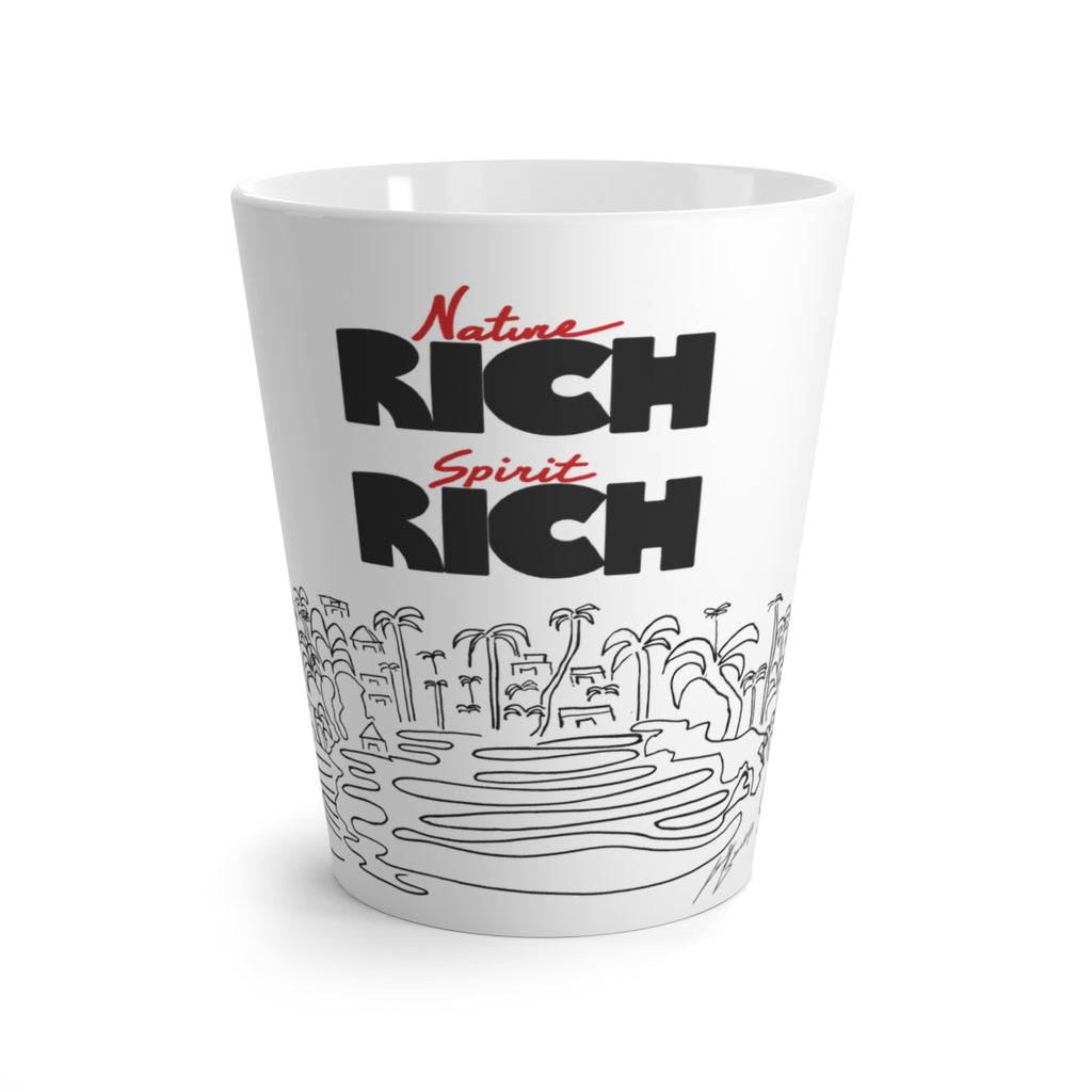 "RICH RICH" Latte Mug ( 12oz) Original Artwork