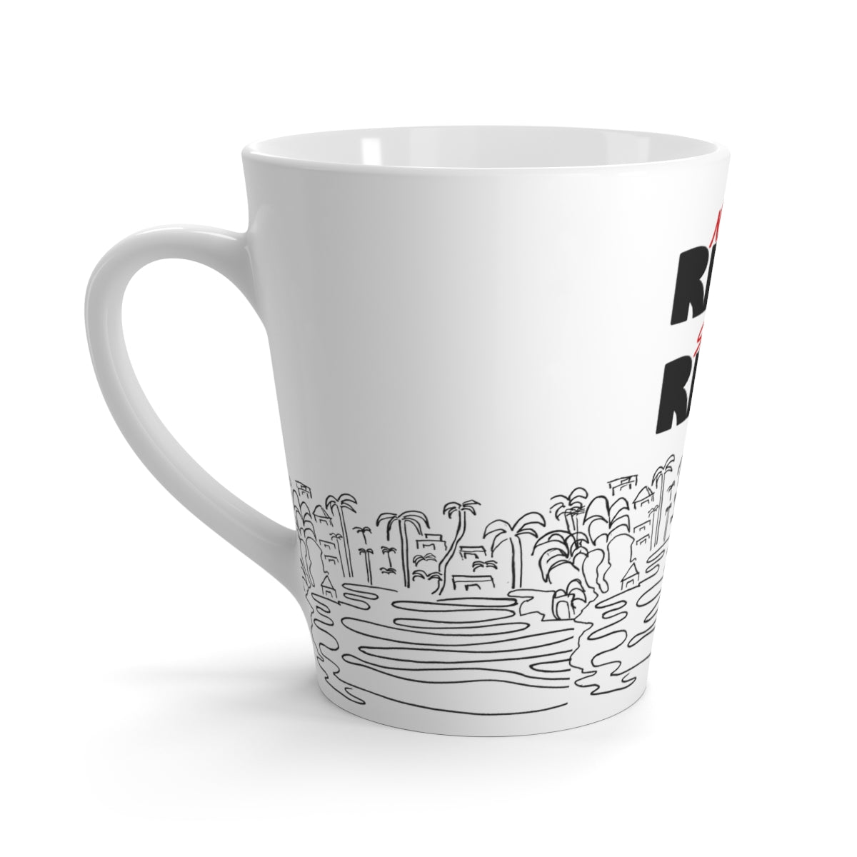 "RICH RICH" Latte Mug ( 12oz) Original Artwork