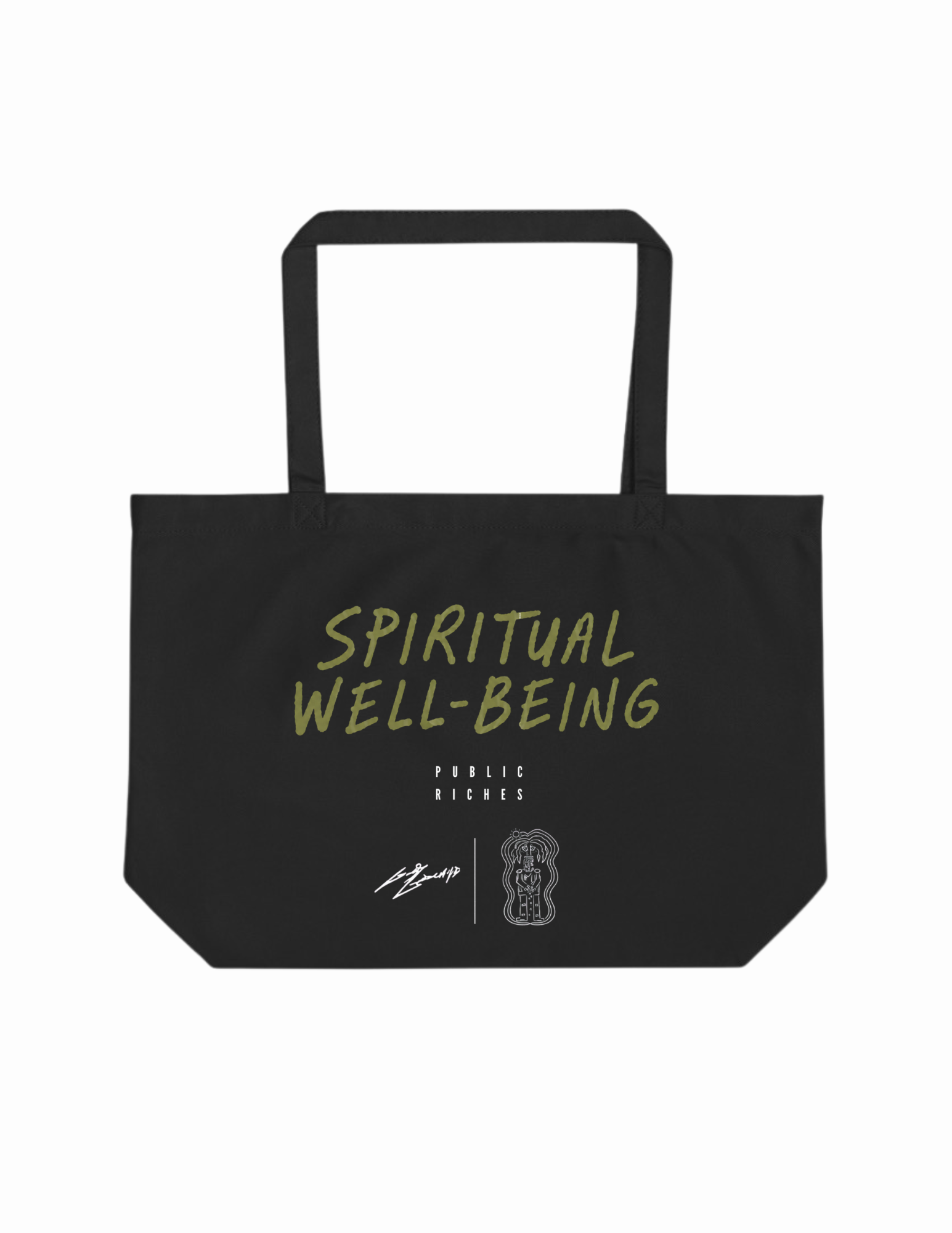 Public Riches Spiritual Well-Being Large Eco Tote Bag